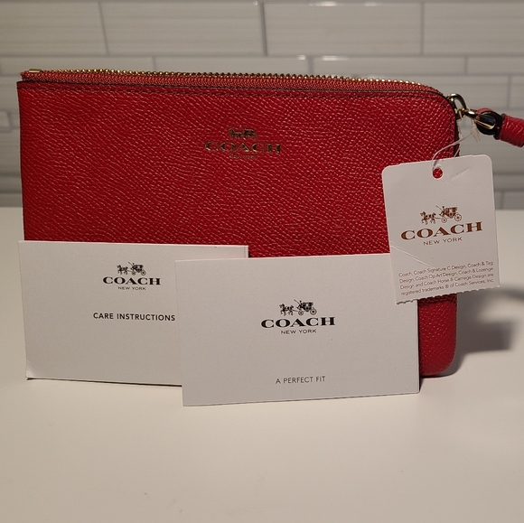 Coach - Hot Pink Wristlet - Picture 2 of 2